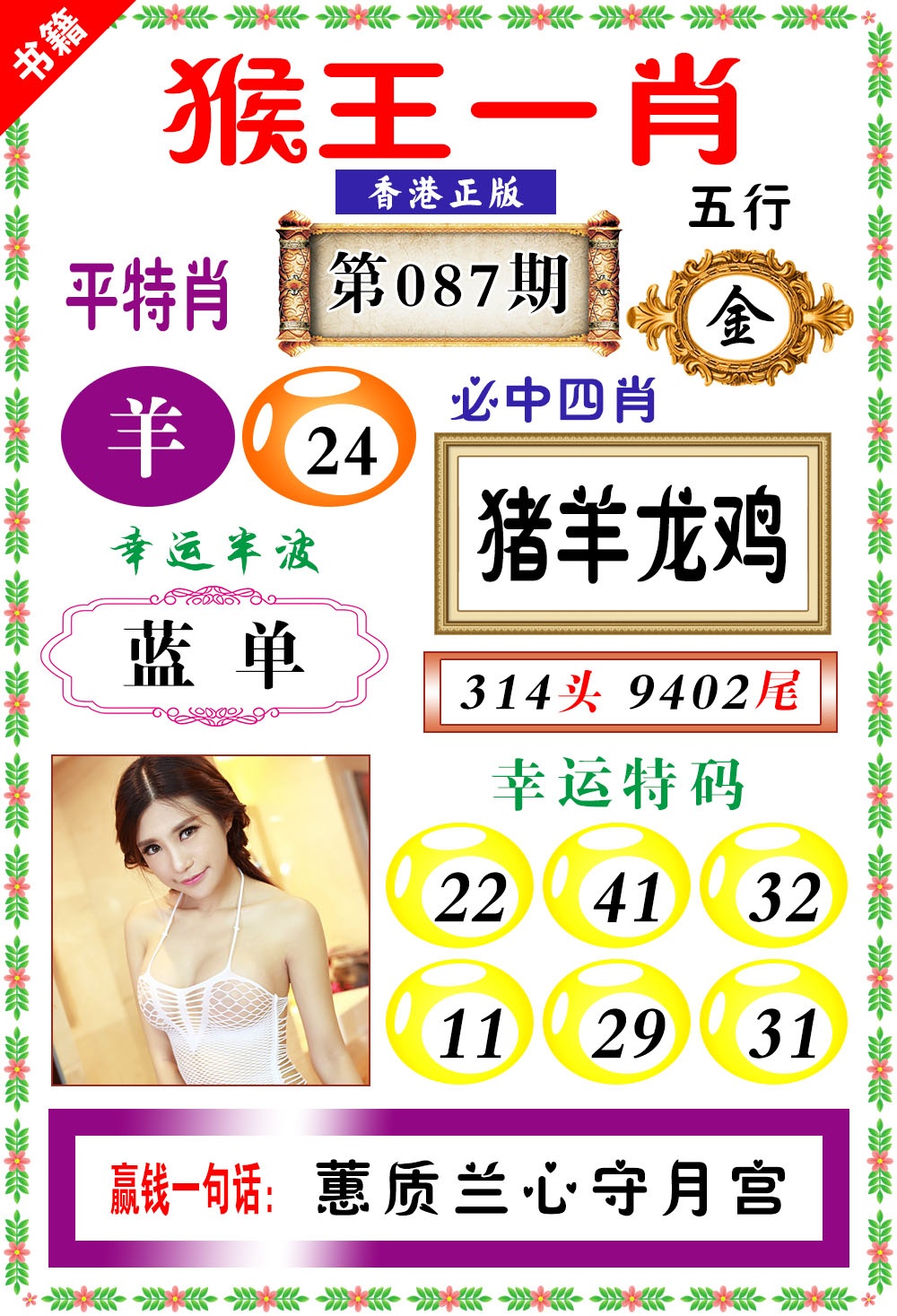 087期澳门猴王猴[图]